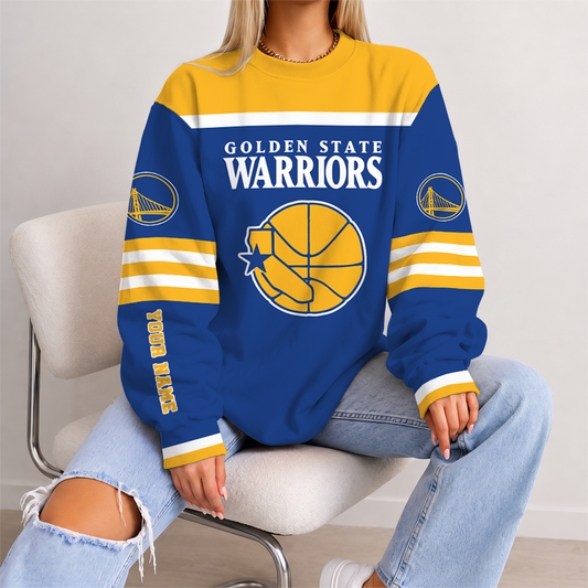 [HOT DEAL] NEW CUSTOMIZED NBA12 GSW GOLDEN STATE WARRIORS UNISEX SWEATSHIRT