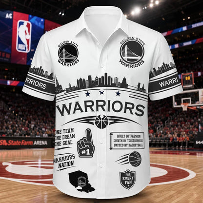 [HOT DEAL] NEW CUSTOMIZED NBA12 GSW GOLDEN STATE WARRIORS UNISEX HAWAIIAN SHIRT