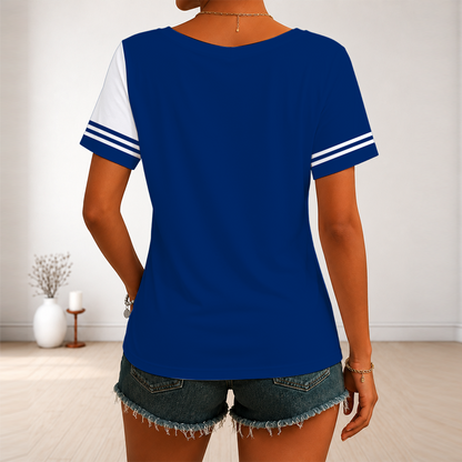 [SUPER SALE] NEW CUSTOMIZED NHL12 TPL TAMPA BAY LIGHTNING V-NECK FEMALE SHIRT