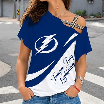 [SUPER SALE] NEW CUSTOMIZED NHL12 TPL TAMPA BAY LIGHTNING SHOULDER SHIRT