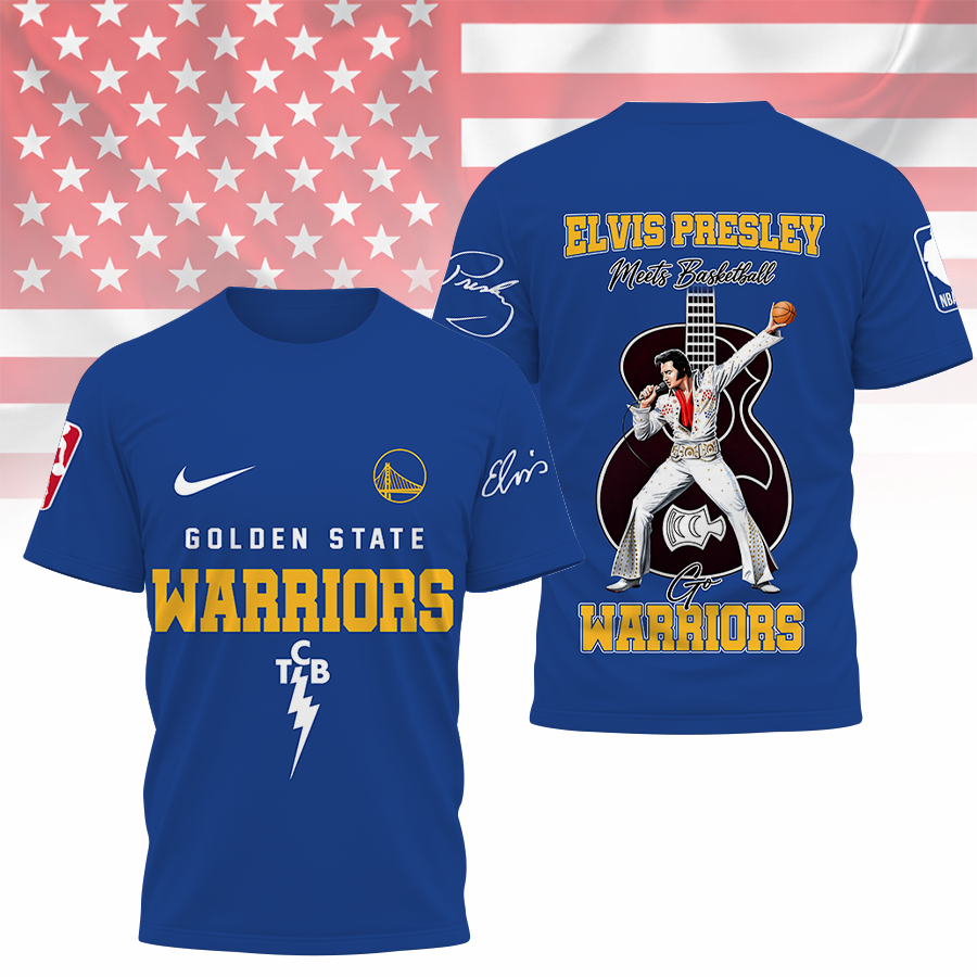 [HOT DEAL] NEW CUSTOMIZED NBA12 GSW GOLDEN STATE WARRIORS X ELVIS PRESLEY T-SHIRT, HOODIE, ZIP HOODIE