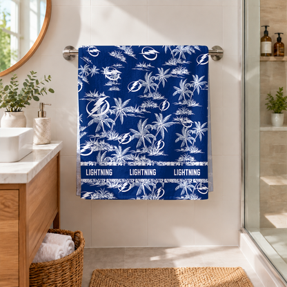 [SUPER SALE] NEW CUSTOMIZED NHL12 TPL TAMPA BAY LIGHTNING BEACH TOWEL