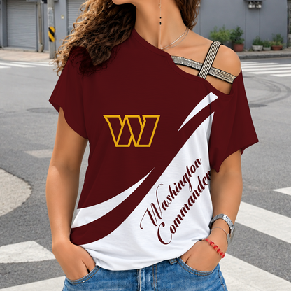 [SPECIAL OFFER] NEW CUSTOMIZED NFL12 WTC WASHINGTON COMMANDERS SHOULDER SHIRT