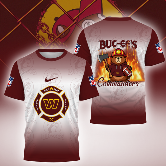 [SPECIAL OFFER] NEW CUSTOMIZED NFL12 WTC WASHINGTON COMMANDERS BUC-EE'S T-SHIRT, HOODIE & ZIP HOODIE
