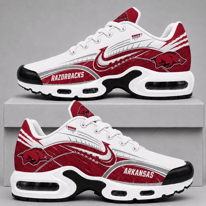 [FAN FAVORITE] NEW CUSTOMIZED NCAA FBS12 AKR ARKANSAS RAZORBACKS AIR MAX PLUS SNEAKERS