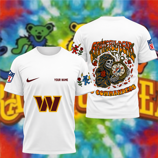 [SPECIAL OFFER] NEW CUSTOMIZED NFL12 WTC WASHINGTON COMMANDERS x GRATEFUL DEAD T-SHIRT, HOODIE, ZIP HOODIE