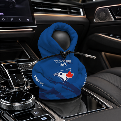 [FLASH SALE] NEW CUSTOMIZED MLB12 TBJ TORONTO BLUE JAYS AUTOMOTIVE HOODIE SHIFT KNOB COVER