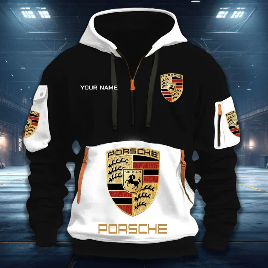 [FAN MUST-HAVE] NEW CUSTOMIZED F112 POR PORSCHE QUARTER ZIP HOODIE