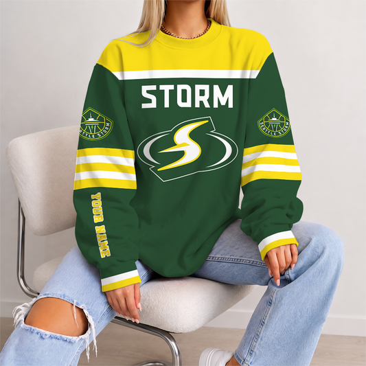 [FAN FAVORITE] NEW CUSTOMIZED WNBA12 STS SEATTLE STORM UNISEX SWEATSHIRT