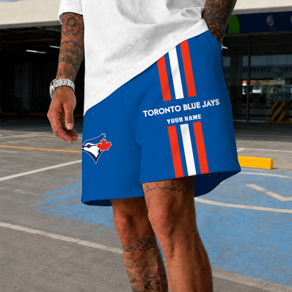 [FLASH SALE] NEW PREMIUM MLB12 TBJ TORONTO BLUE JAYS SHORT PANTS