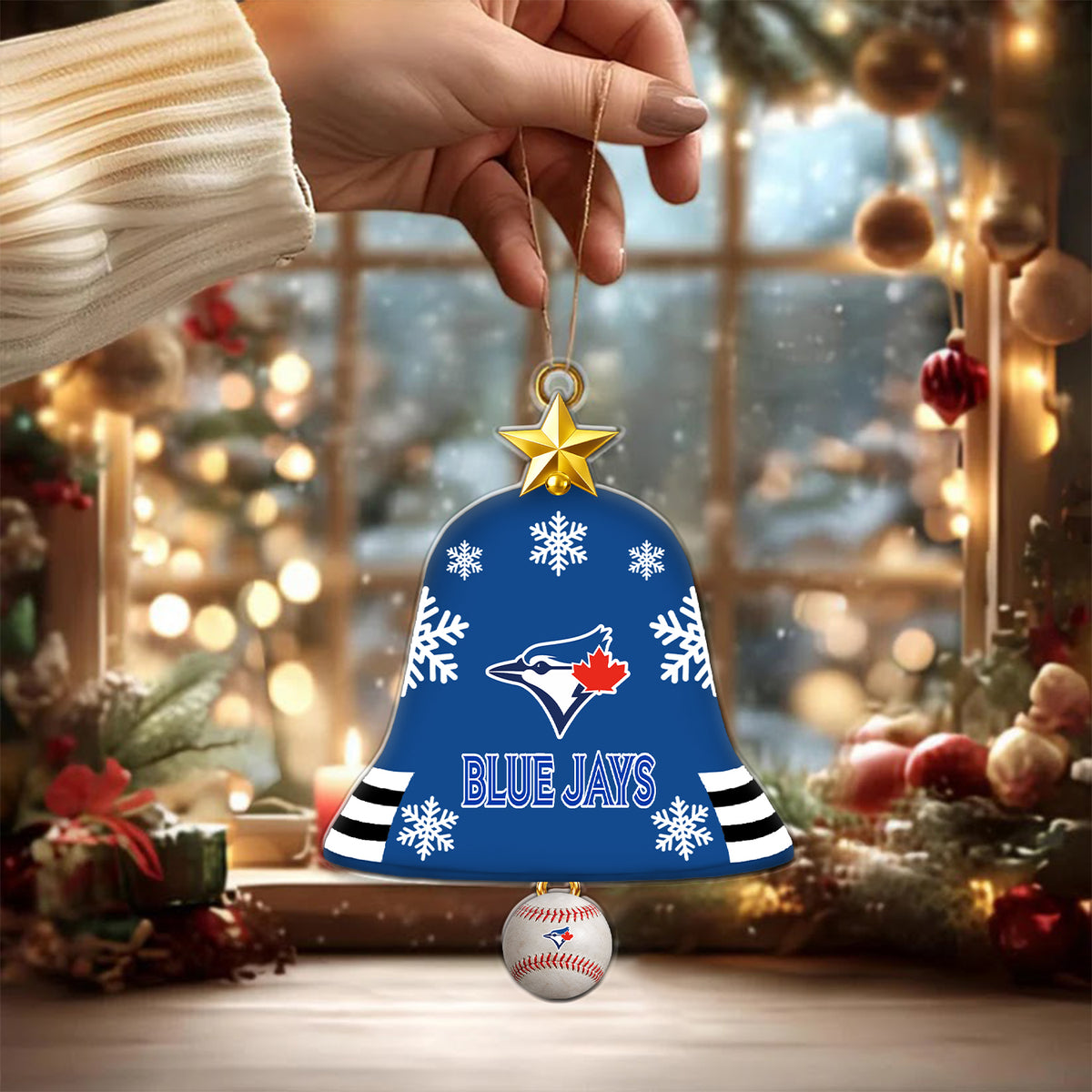 [FLASH SALE] NEW CUSTOMIZED MLB12 TBJ TORONTO BLUE JAYS CHRISTMAS ACRYLIC ORNAMENT
