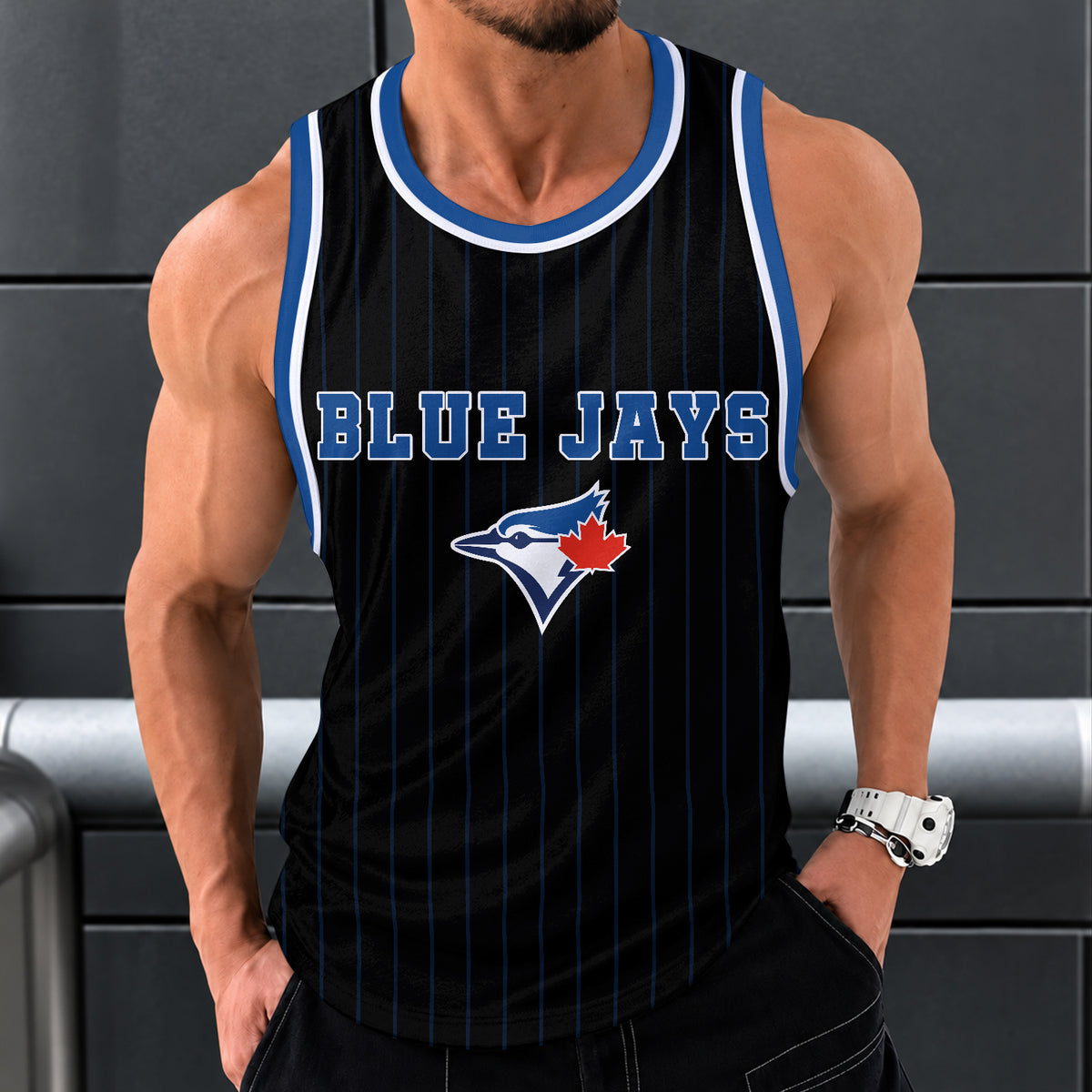 [FLASH SALE] NEW CUSTOMIZED MLB12 TBJ TORONTO BLUE JAYS UNISEX TANK TOP