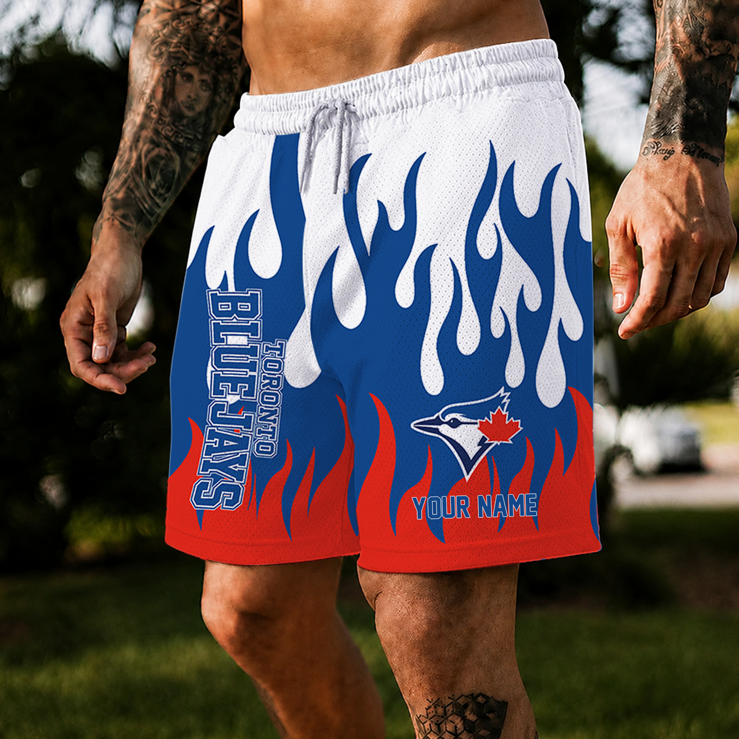 [FLASH SALE] NEW CUSTOMIZED MLB12 TBJ TORONTO BLUE JAYS SHORT PANTS