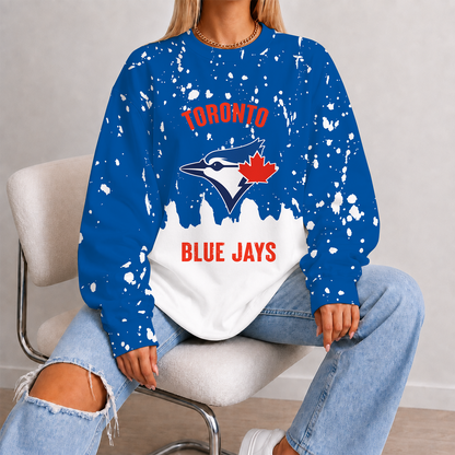 [FLASH SALE] NEW CUSTOMIZED MLB12 TBJ TORONTO BLUE JAYS UNISEX SWEATSHIRT
