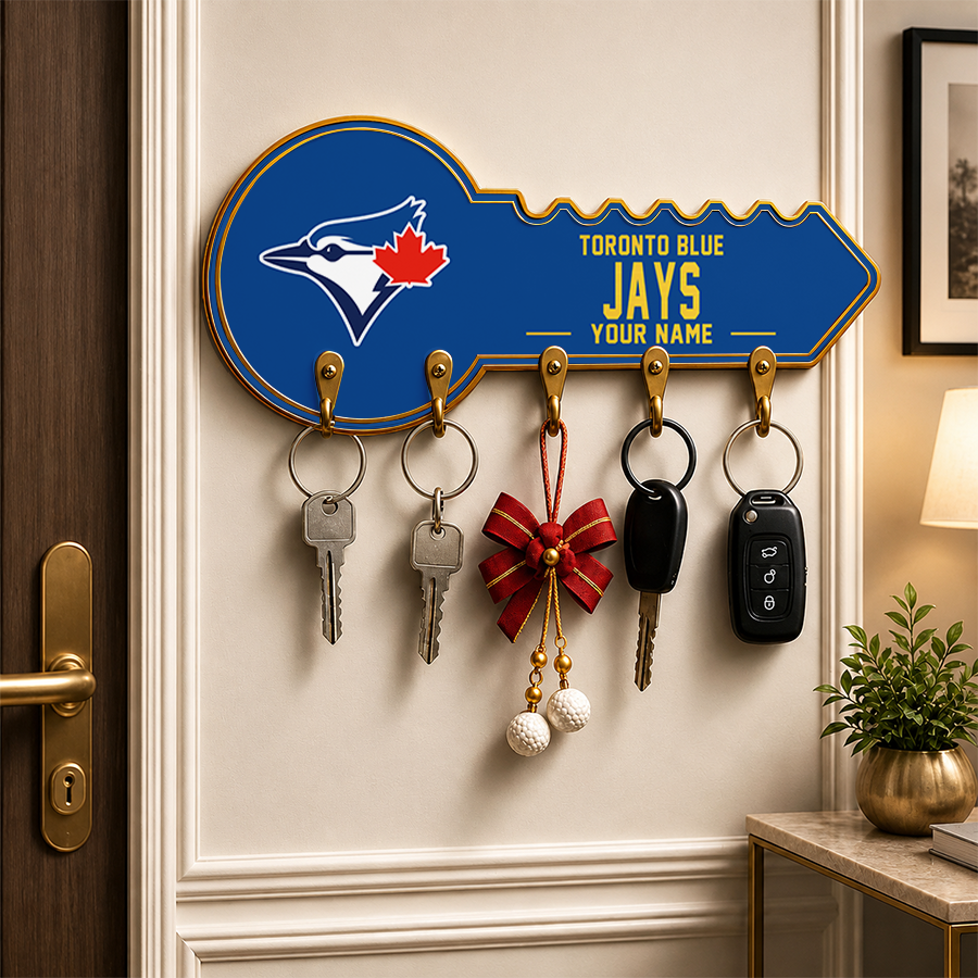 [FLASH SALE] NEW CUSTOMIZED MLB12 TBJ TORONTO BLUE JAYS WALL KEY HOLDER FOR HOME