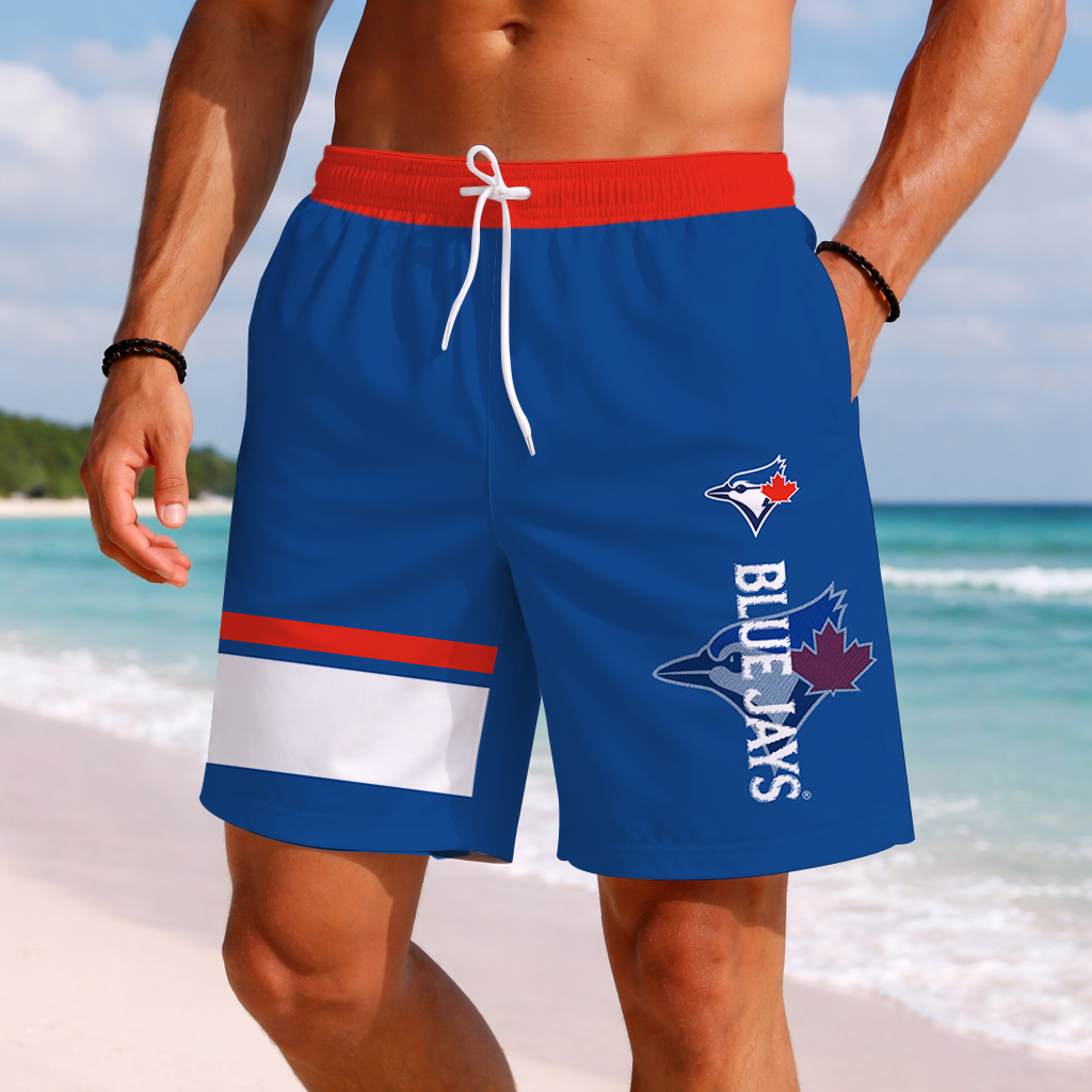 [FLASH SALE] NEW PREMIUM MLB12 TBJ TORONTO BLUE JAYS BASEBALL SHORT PANTS