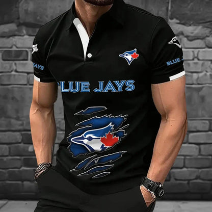 [FLASH SALE] NEW CUSTOMIZED MLB12 TBJ TORONTO BLUE JAYS POLO SHIRT