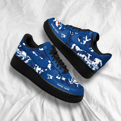 [FLASH SALE] NEW CUSTOMIZED MLB12 TBJ TORONTO BLUE JAYS AF1 SHOES