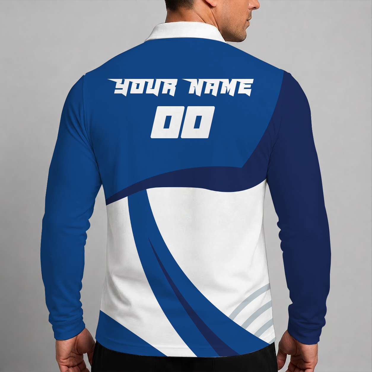 [FLASH SALE] NEW CUSTOMIZED MLB12 TBJ TORONTO BLUE JAYS MEN'S LONG SLEEVE POLO