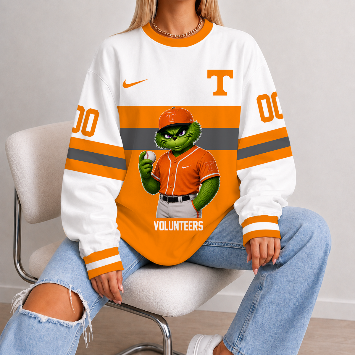 [FAN FAVORITE] NEW CUSTOMIZED NCAA CWS12 TNV TENNESSEE VOLUNTEERS UNISEX SWEATSHIRT