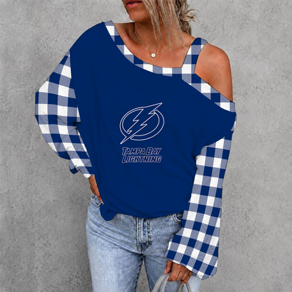 [SUPER SALE] NEW CUSTOMIZED NHL12 TPL TAMPA BAY LIGHTNING DROP SHOULDER SWEATSHIRT
