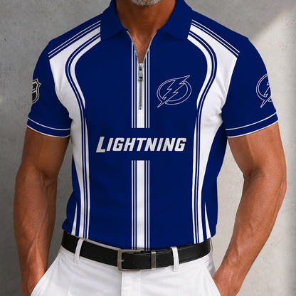 [SUPER SALE] NEW CUSTOMIZED NHL12 TPL TAMPA BAY LIGHTNING POLO SHIRT