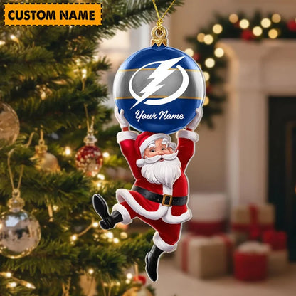 [SUPER SALE] NEW CUSTOMIZED NHL12 TPL TAMPA BAY LIGHTNING CHRISTMAS ACRYLIC ORNAMENT