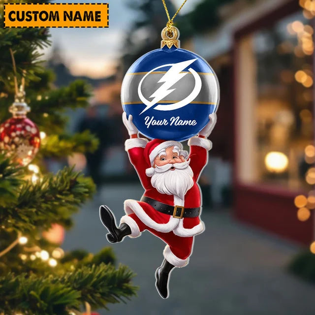 [SUPER SALE] NEW CUSTOMIZED NHL12 TPL TAMPA BAY LIGHTNING CHRISTMAS ACRYLIC ORNAMENT
