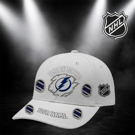 [SUPER SALE] NEW CUSTOMIZED NHL12 TPL TAMPA BAY LIGHTNING CLASSIC CAP