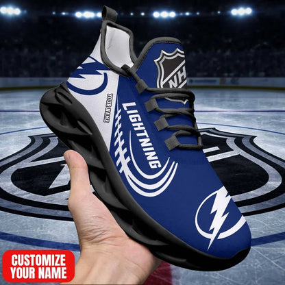 [SUPER SALE] NEW CUSTOMIZED NHL12 TPL TB LIGHTNING PREMIUM CLUNKY SNEAKERS