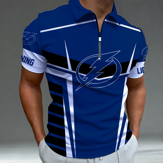 [SUPER SALE] NEW CUSTOMIZED NHL12 TPL TAMPA BAY LIGHTNING POLO SHIRT