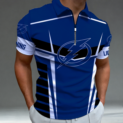 [SUPER SALE] NEW CUSTOMIZED NHL12 TPL TAMPA BAY LIGHTNING POLO SHIRT