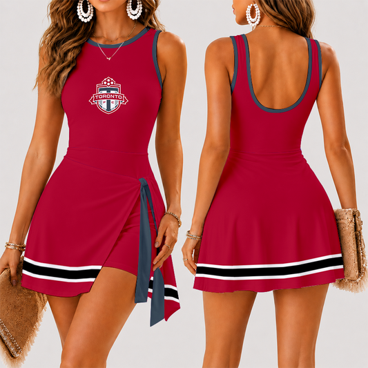 [FAN EXCLUSIVE] NEW CUSTOMIZED MLS12 TRT TORONTO FC WOMEN'S SUMMER SKORT DRESS