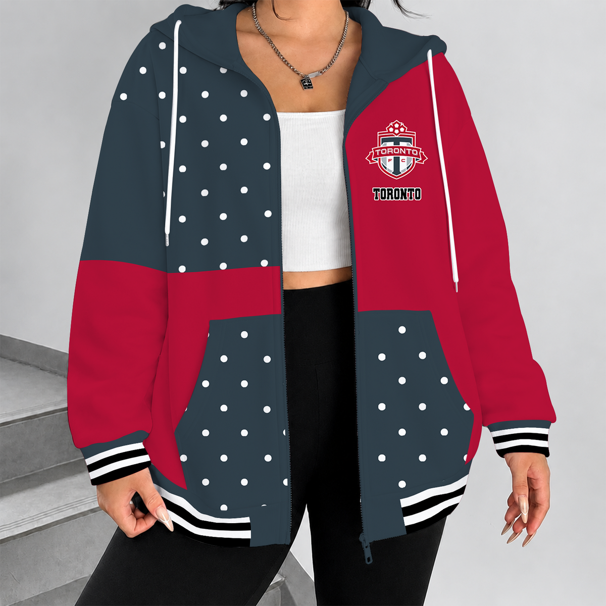 [FAN EXCLUSIVE] NEW CUSTOMIZED MLS12 TRT TORONTO FC ZIP HOODIE