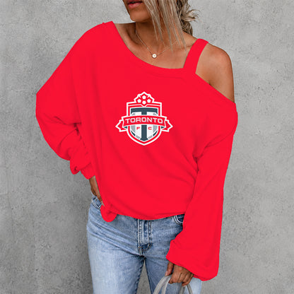 [FAN EXCLUSIVE] NEW CUSTOMIZED MLS12 TRT TORONTO FC DROP SHOULDER SWEATSHIRT