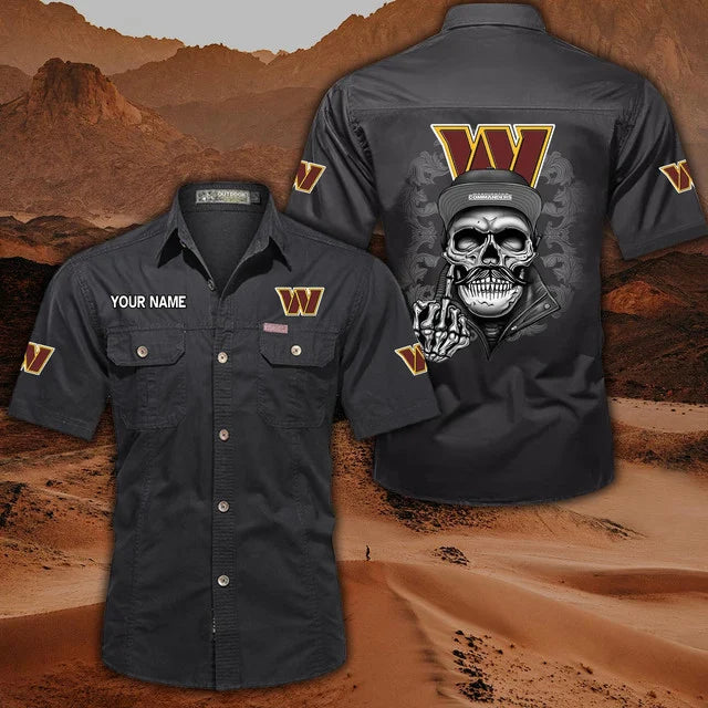 [SPECIAL OFFER] NEW CUSTOMIZED NFL12 WTC WASHINGTON COMMANDERS MUTICOLOR MEN'S CARGO SHIRT