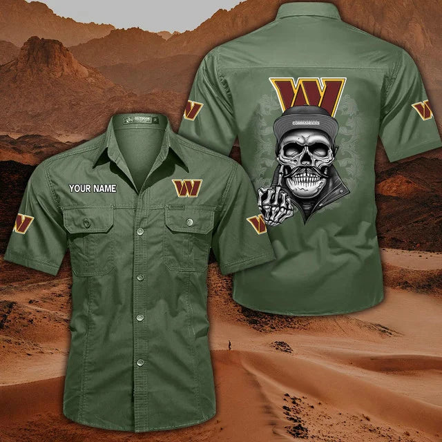 [SPECIAL OFFER] NEW CUSTOMIZED NFL12 WTC WASHINGTON COMMANDERS MUTICOLOR MEN'S CARGO SHIRT