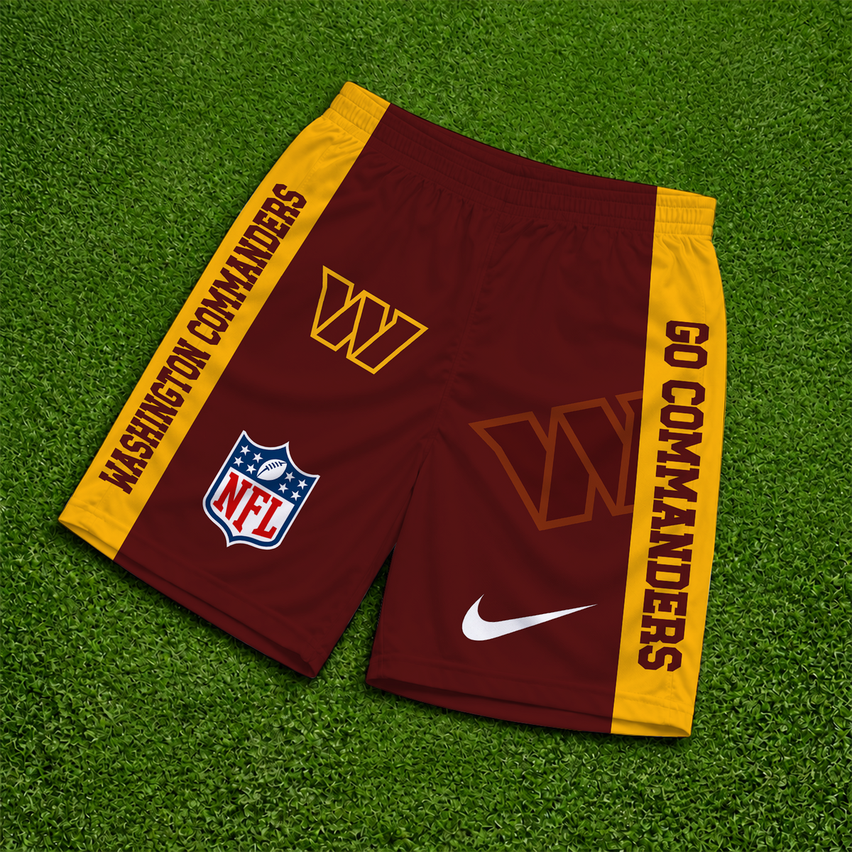 [SPECIAL OFFER] NEW CUSTOMIZED NFL12 WTC WASHINGTON COMMANDERS SHORT PANTS