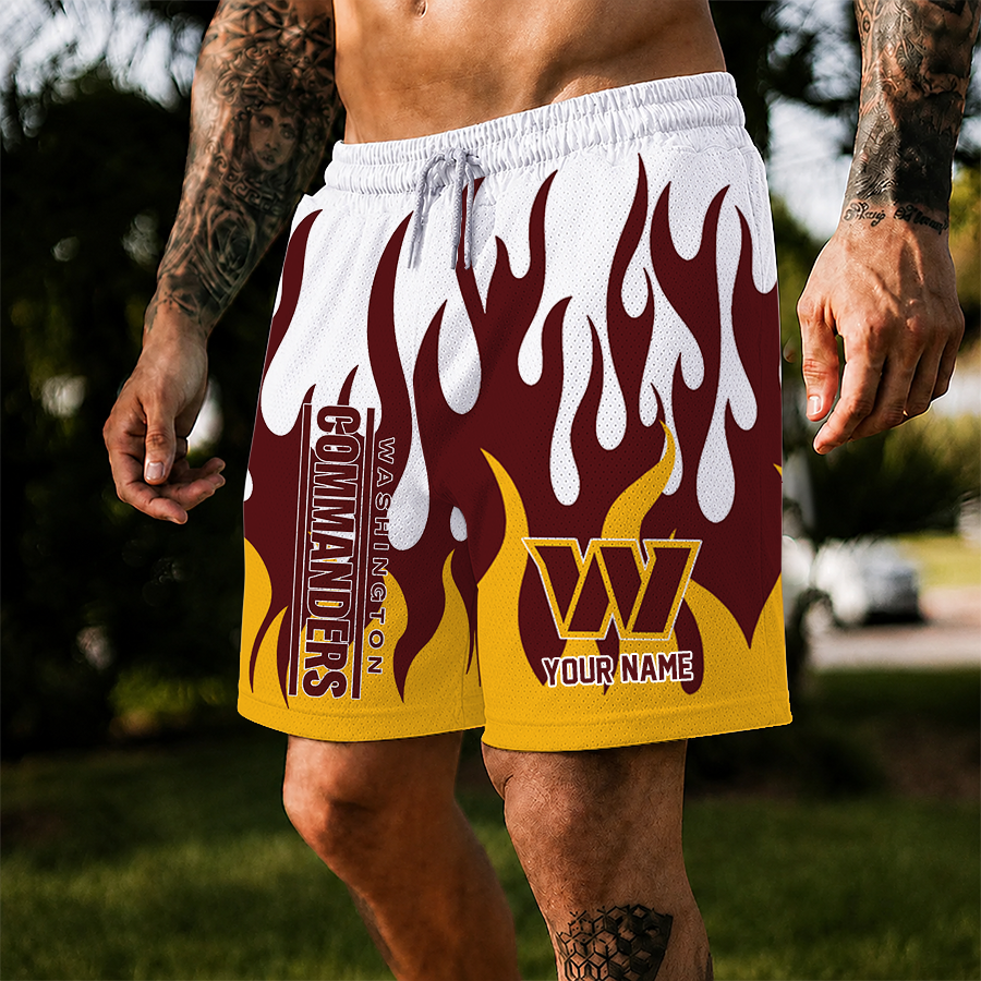 [SPECIAL OFFER] NEW CUSTOMIZED NFL12 WTC WASHINGTON COMMANDERS SHORT PANTS