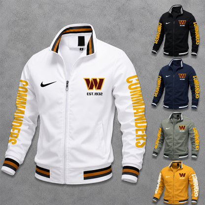 [SPECIAL OFFER] NEW CUSTOMIZED NFL12 WTC WASHINGTON COMMANDERS MEN'S CASUAL JACKET