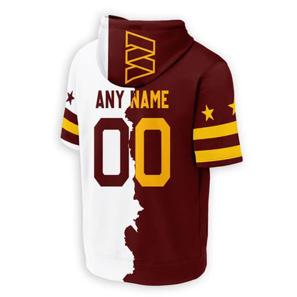 [SPECIAL OFFER] NEW CUSTOMIZED NFL12 WTC WASHINGTON COMMANDERS SHORT SLEEVE HOODIE T-SHIRT