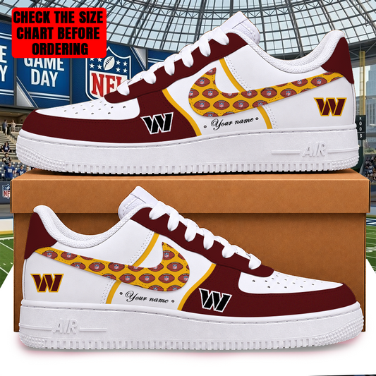 [SPECIAL OFFER] NEW CUSTOMIZED NFL12 WTC WASHINGTON COMMANDERS AF1 SHOES