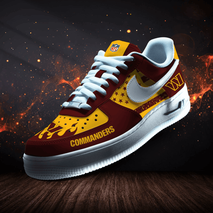 LIMITED EDITION - NEW CUSTOMIZED NFL12 WTC WASHINGTON COMMANDERS AF1 SNEAKERS