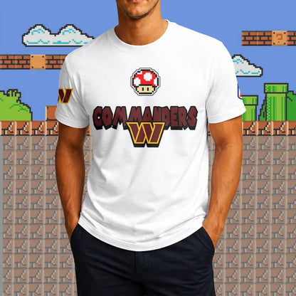 [SPECIAL OFFER] NEW CUSTOMIZED NFL12 WTC WASHINGTON COMMANDERS SUPER MARIO T-SHIRT, HOODIE, ZIP HOODIE