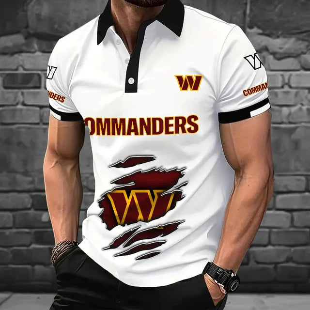 [SPECIAL OFFER] NEW CUSTOMIZED NFL12 WTC WASHINGTON COMMANDERS POLO SHIRT