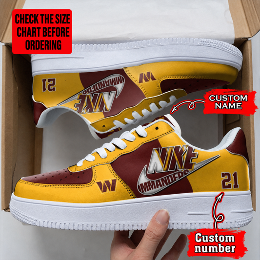 [SPECIAL OFFER] NEW CUSTOMIZED NFL12 WTC WASHINGTON COMMANDERS AF1 SHOES