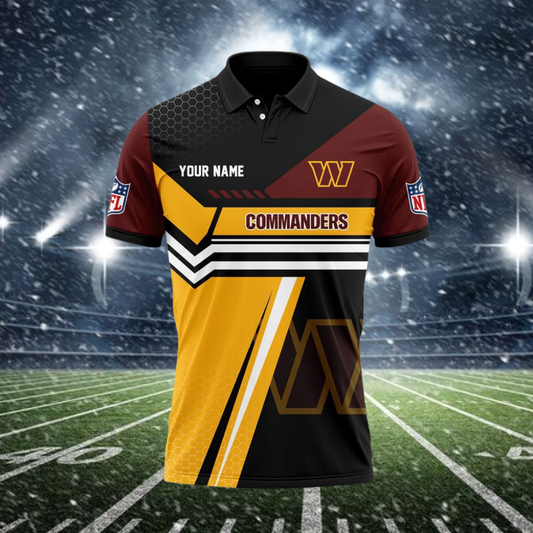 [SPECIAL OFFER] NEW CUSTOMIZED NFL12 WTC WASHINGTON COMMANDERS POLO SHIRT