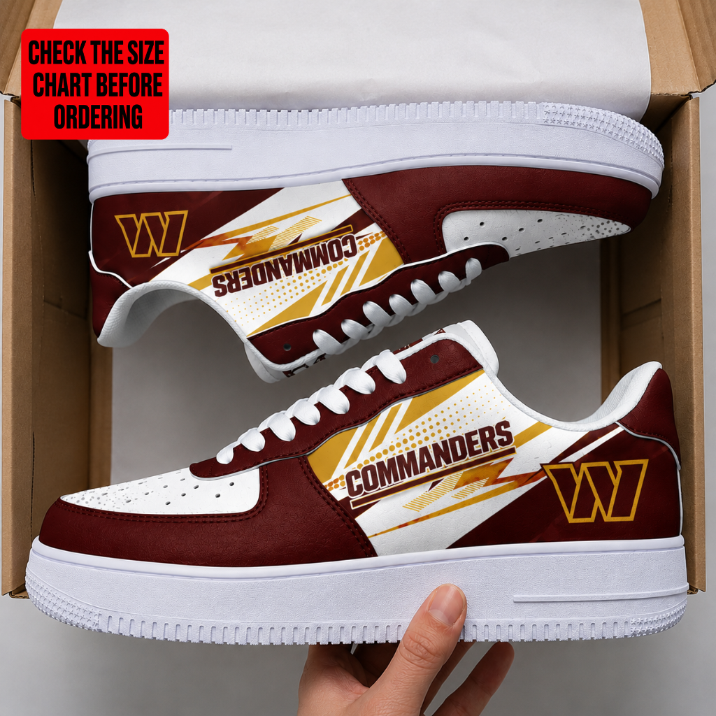 [SPECIAL OFFER] NEW CUSTOMIZED NFL12 WTC WASHINGTON COMMANDERS AF1 SNEAKERS
