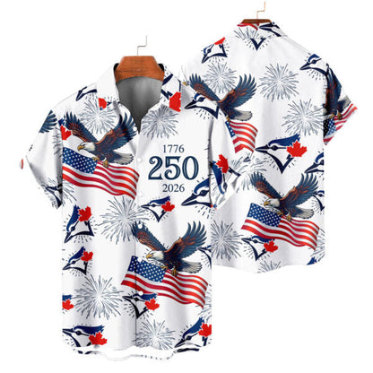[FLASH SALE] NEW CUSTOMIZED MLB12 TBJ TORONTO BLUE JAYS UNISEX HAWAIIAN SHIRT