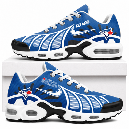 [FLASH SALE] NEW CUSTOMIZED MLB12 TBJ TORONTO BLUE JAYS AIR MAX PLUS SNEAKERS